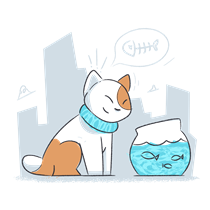 restaurant, meal, food, animal, cat