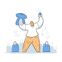 sale, discount, markdown, clothing, shopping bag, promotion