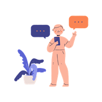 man, male, person, chat, conversation, talk, bubble