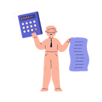 man, male, person, accounting, financial, calculating, calculate, math, receipt, taxes