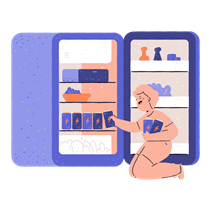 man, male, person, fridge, drink, storage, cans