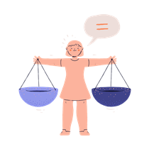 woman, female, person, balance, scale, justice, equal, equality