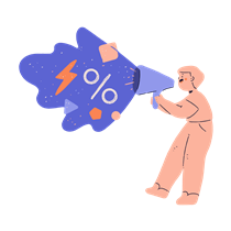 man, male, person, announcement, newsletter, sale, percentage, discount, business