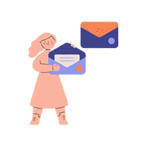 woman, female, person, communication, message, mail, envelope