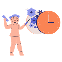 woman, female, person, time, management, options, preferences, gears, screwdriver