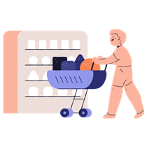 man, male, person, groceries, shop, store, ecommerce, commerce