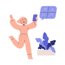 woman, female, person, smartphone, chat, communication, social, media, network