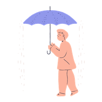 man, male, person, umbrella, protection, rain, raining, forecast