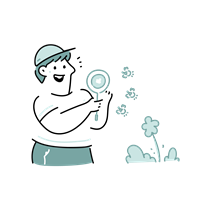 boy, magnifier, insect, nature, wildlife, explore, exploration