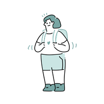 girl, child, woman, shorts, education, backpack