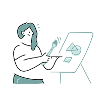 woman, graphic design, painter, profession, paintbrush, paint