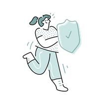 shield, protection, safety, insurance, woman