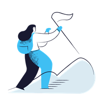 target, achievement, mountain, flag, woman