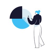 graph, chart, woman, statistics