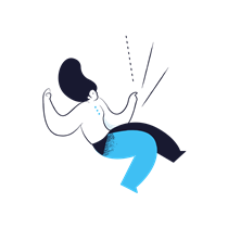 woman, falling, female, person