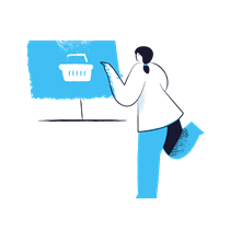 online shopping, commerce, ecommerce, basket, woman