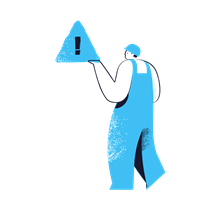 alert, warning, construction, maintenance, man