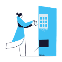 vending machine, machine, drink, beverage, woman