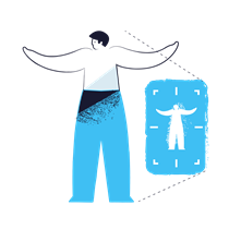 scan, x ray, body scan, medical, man