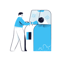 man, male, person, gaming, arcade, machine, entertainment